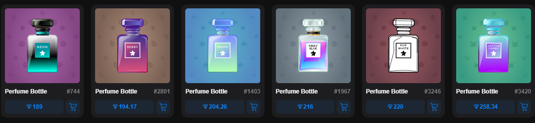 perfume bottle telegram