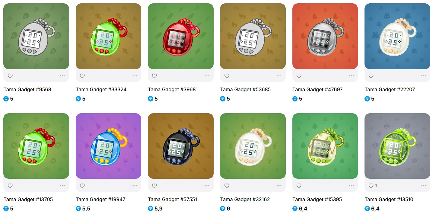 подарок tama gadget nft тг цена