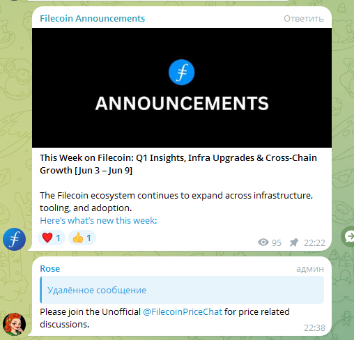 прогноз filecoin