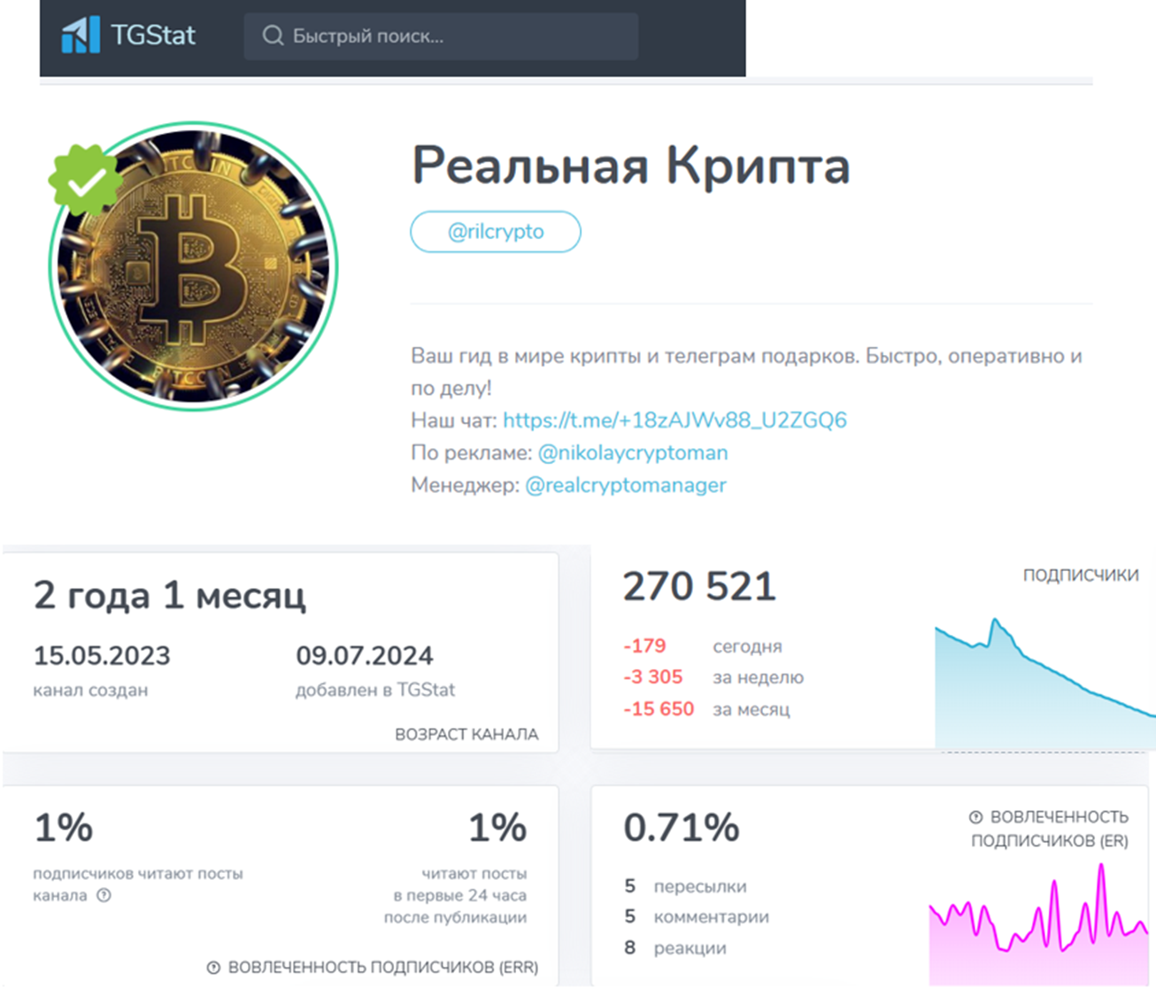 реальная крипта тг