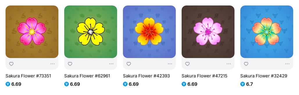 sakura flower nft telegram