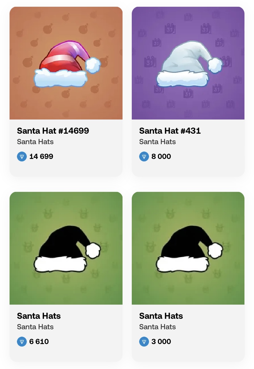 santa hat тг подарок