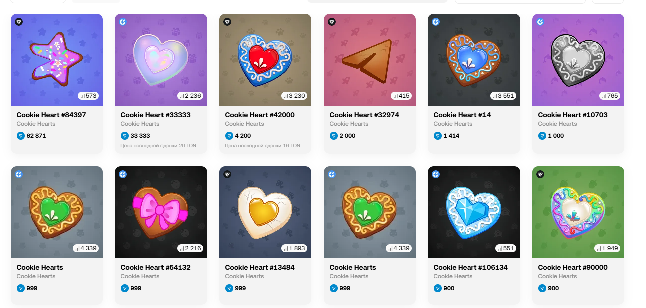 сколько стоит нфт cookie heart