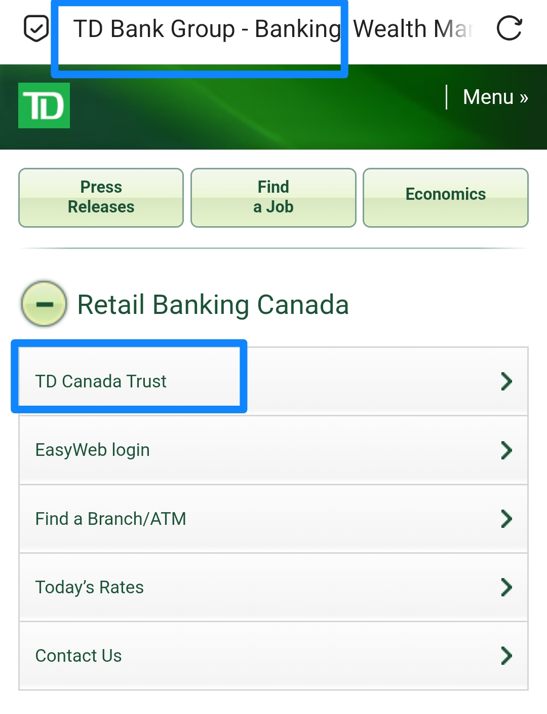 td canada