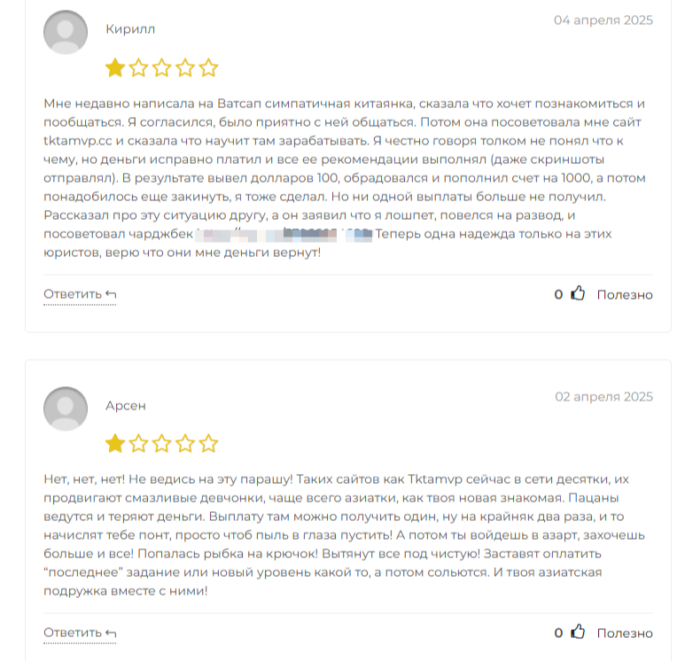 Tktamvp проект