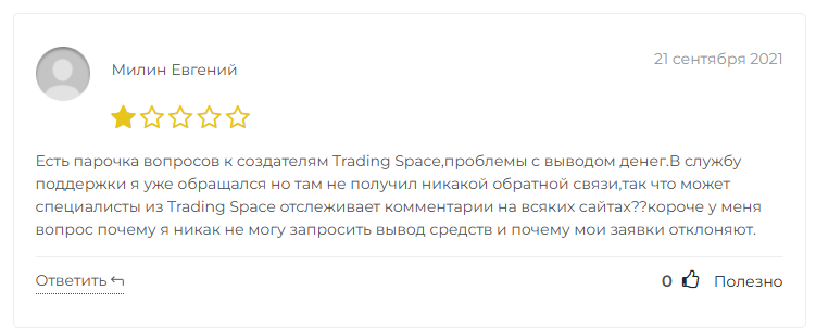 Trading Space отзывы