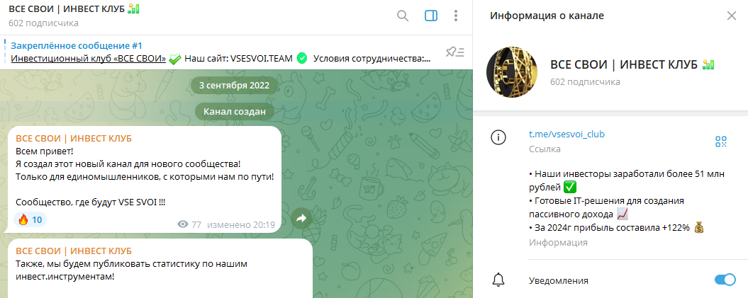 все свои инвест клуб отзывы