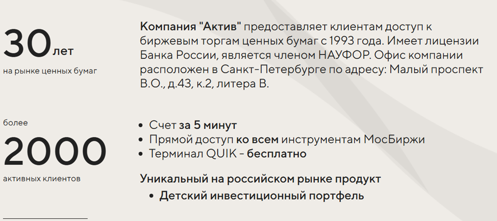 «Актив» брокер