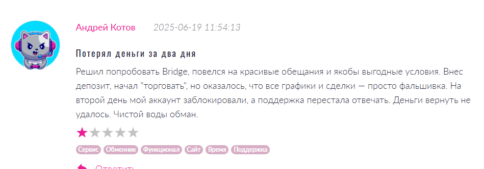 bridgeswap app отзывы