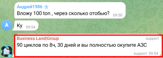 business land телеграм