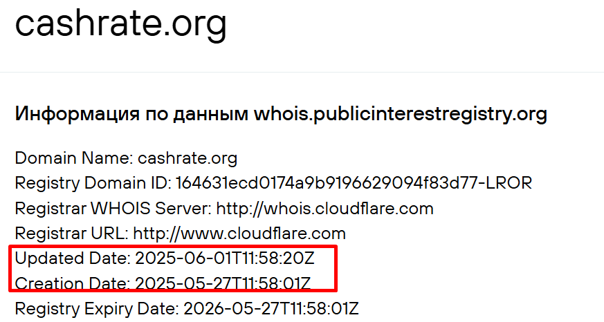 cashrate обменник