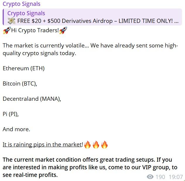 crypto signals telegram