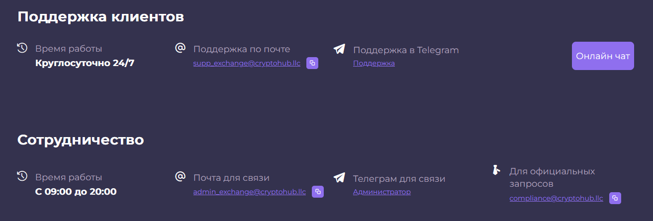 cryptohub обменник