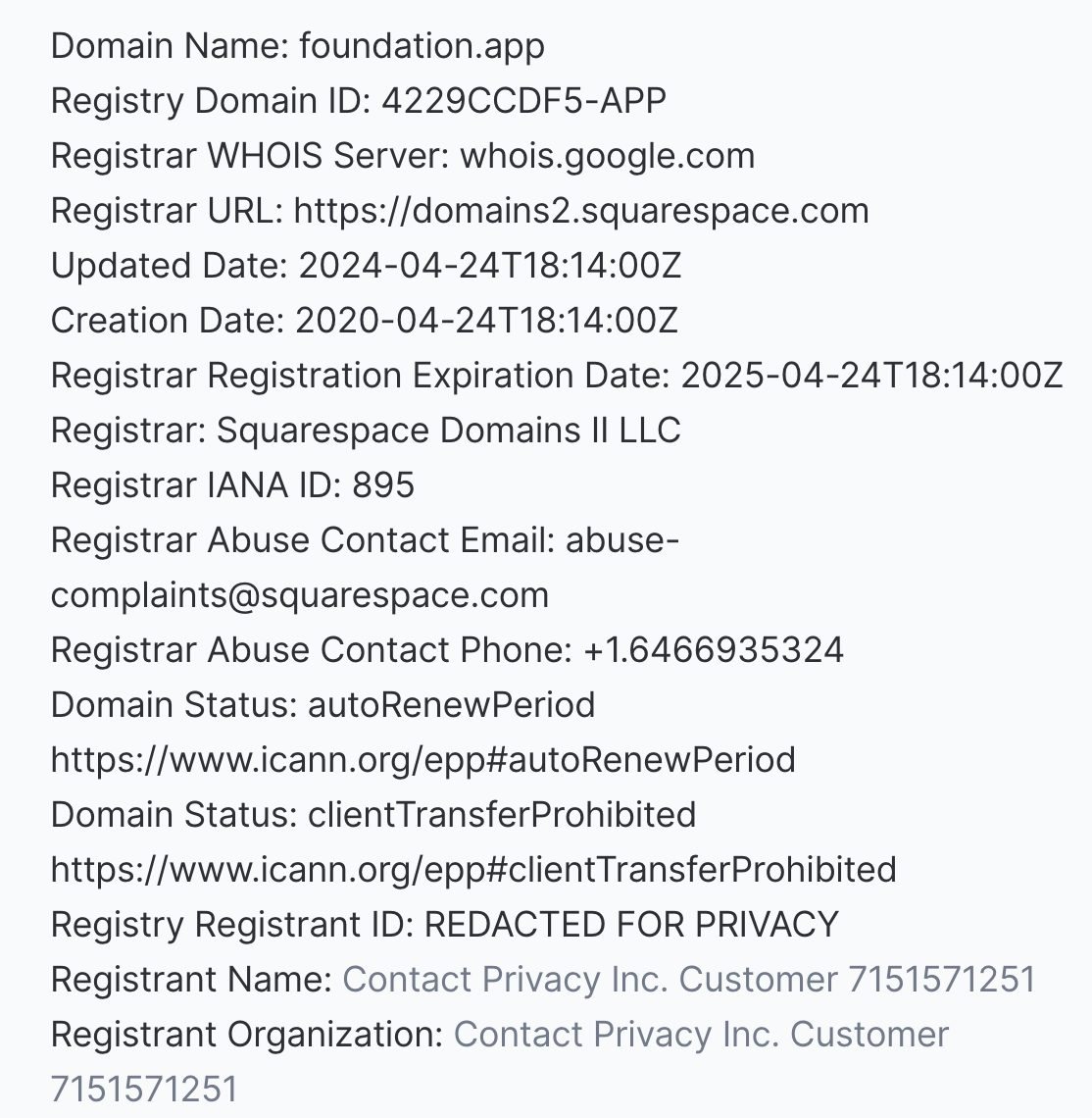 foundation nft telegram