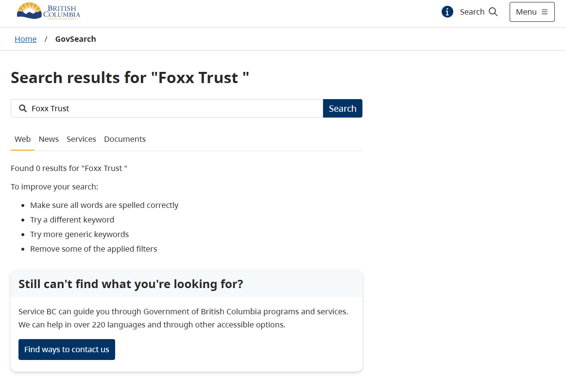 Foxx Trust Investment