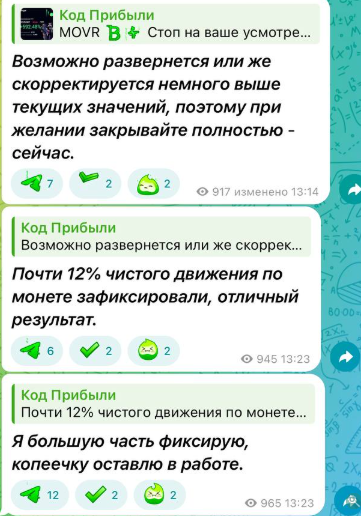 код прибыли телеграм канал