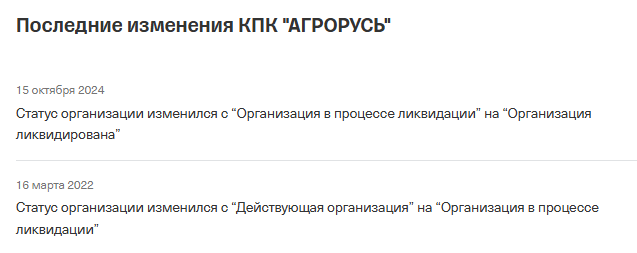 кпк агрорусь последние новости на сегодня