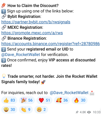 rocket wallet signals телеграмм
