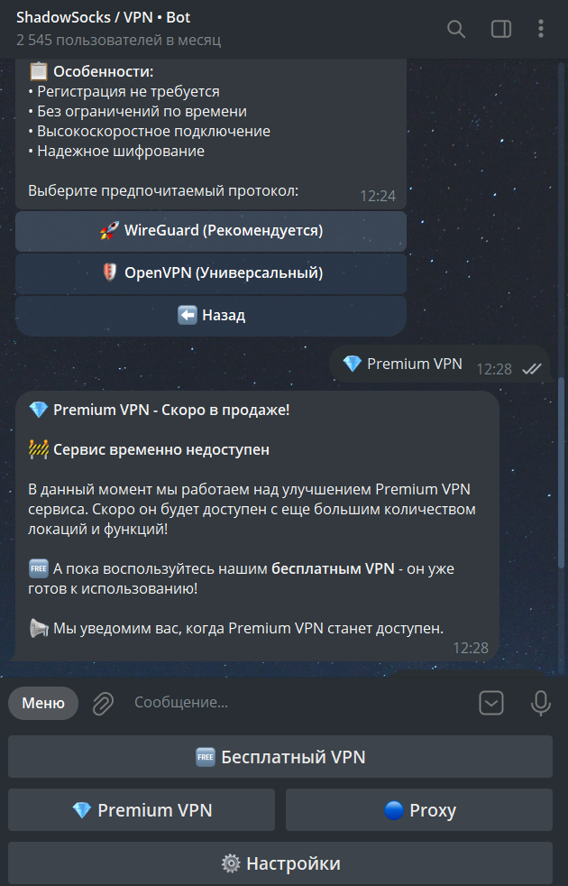 shadowsocks channel