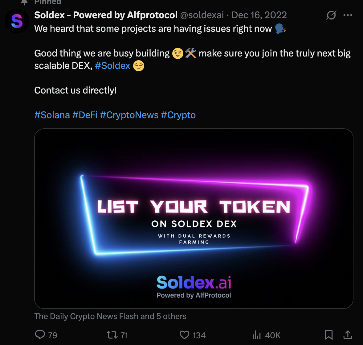 soldex ai криптовалюта курс