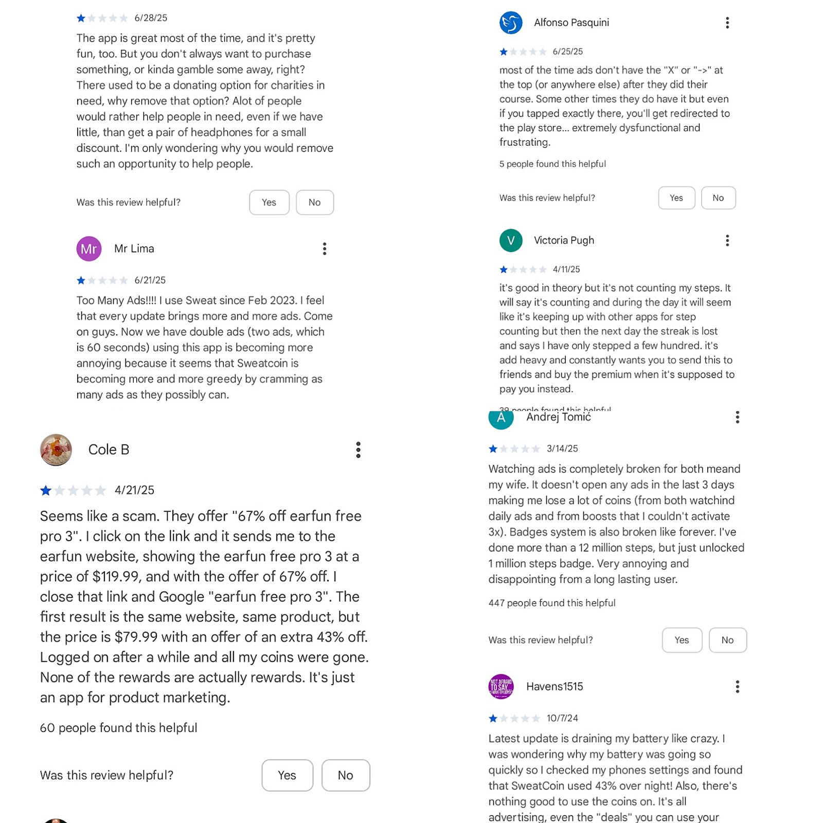 sweatcoin app скам