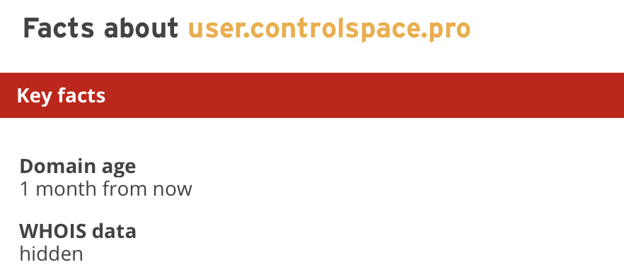 user controlspace pro