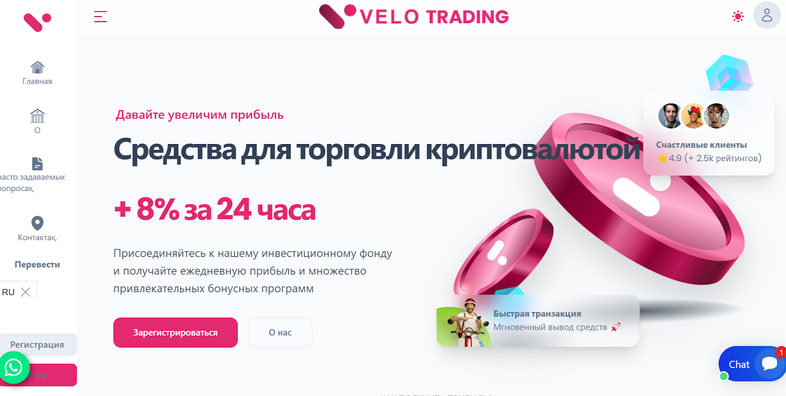 velo trading