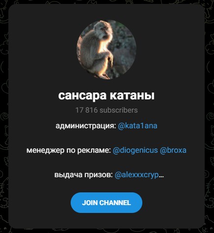 катана тг канал