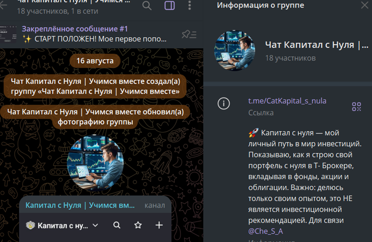 капитал с нуля телега капитал с нуля телега