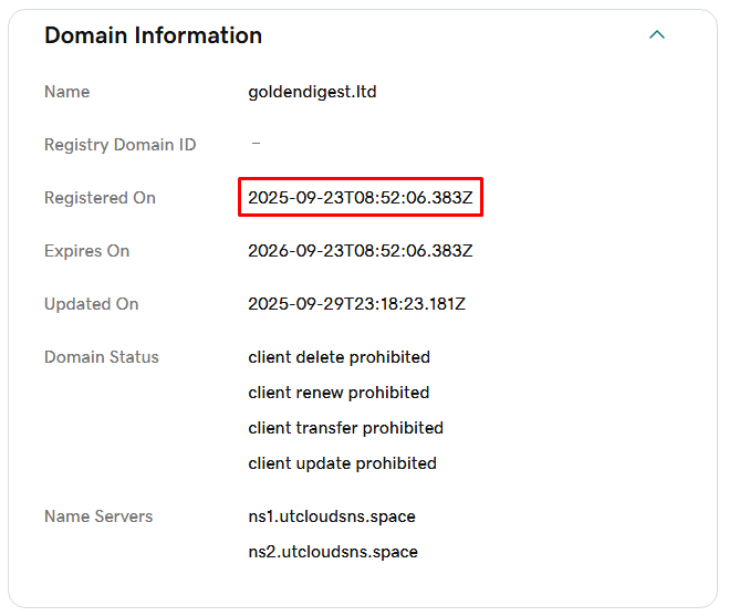 Goldendigest Ltd Goldendigest Ltd