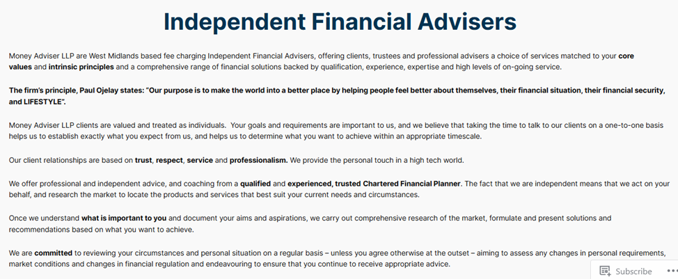 money adviser llp money adviser llp