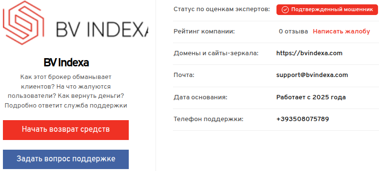 обзор скам брокера bv indexa bvindexa com обзор скам брокера bv indexa bvindexa com
