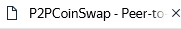 P2PCoinSwap Com P2PCoinSwap Com