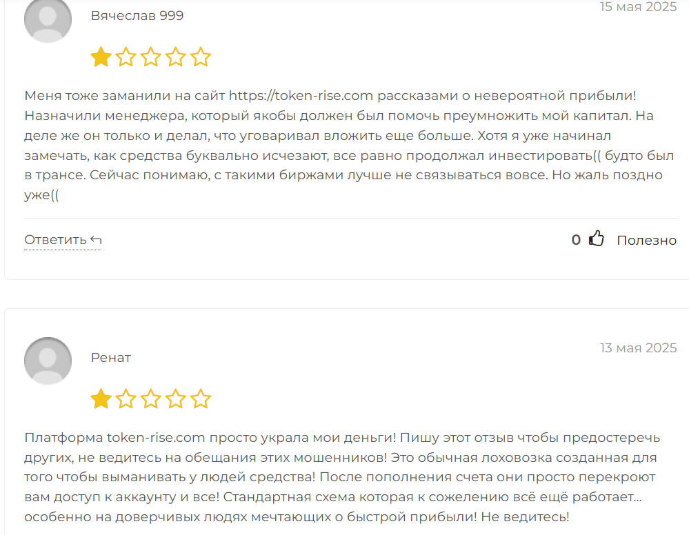 токен райз отзывы токен райз отзывы