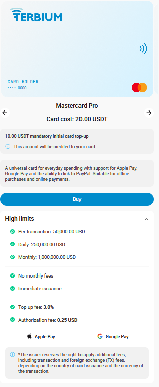 terbium wallet terbium wallet