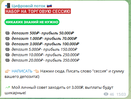 цифровой поток телеграмм цифровой поток телеграмм