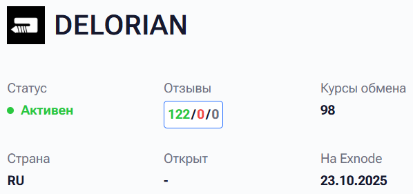 delorian обменник delorian обменник