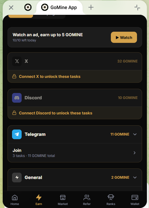Go Mine App Go Mine App