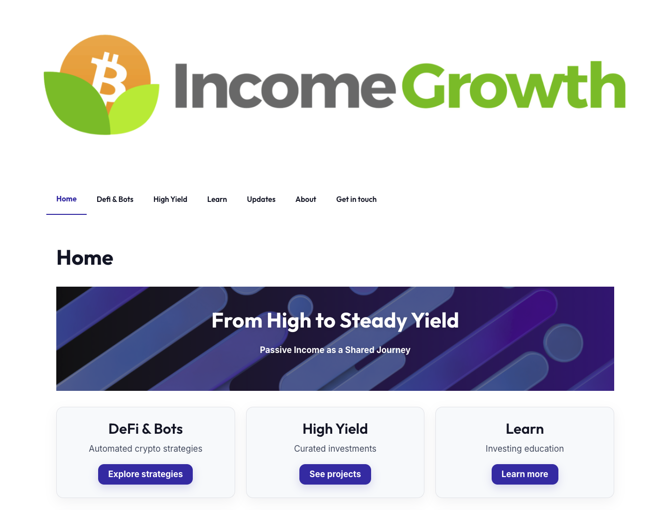 income growth income growth