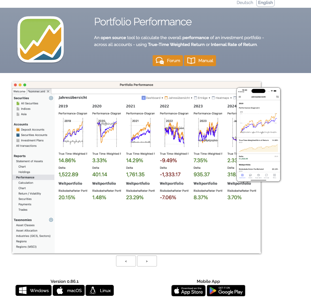 portfolio performance info portfolio performance info