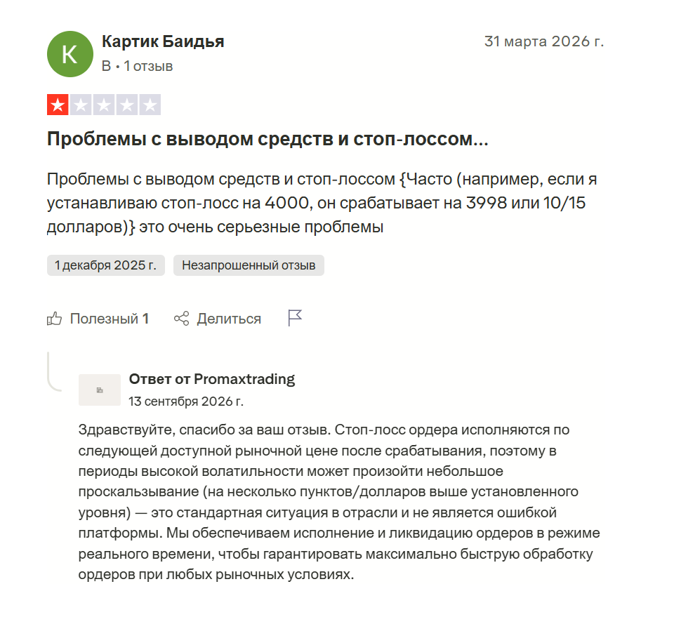 Promax Trading Limited отзывы Promax Trading Limited отзывы