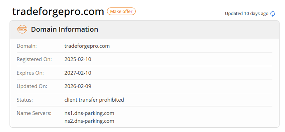 tradeforgepro com tradeforgepro com