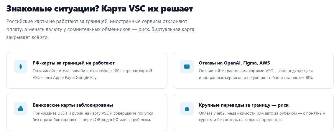 vsc виртуальная карта vsc виртуальная карта