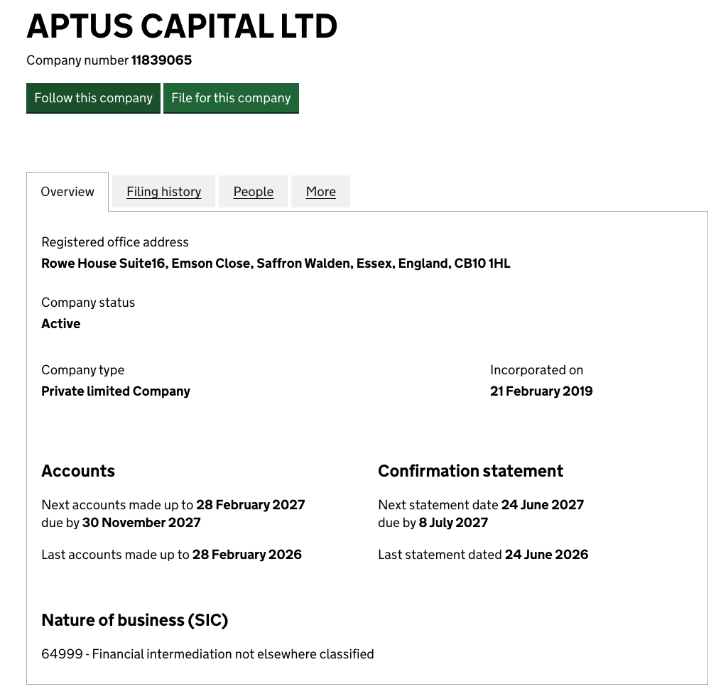 aptus capital aptus capital