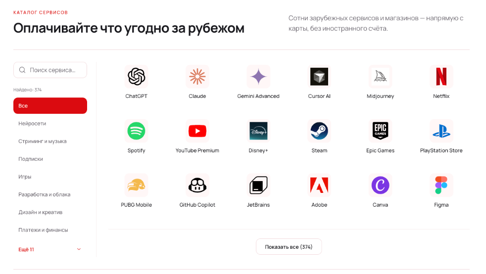 Cards Virtual что можно платить