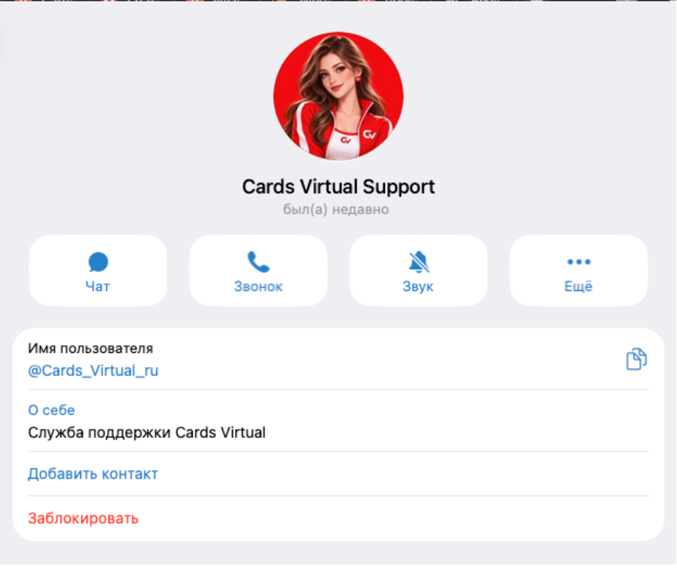 Cards Virtual соцсети